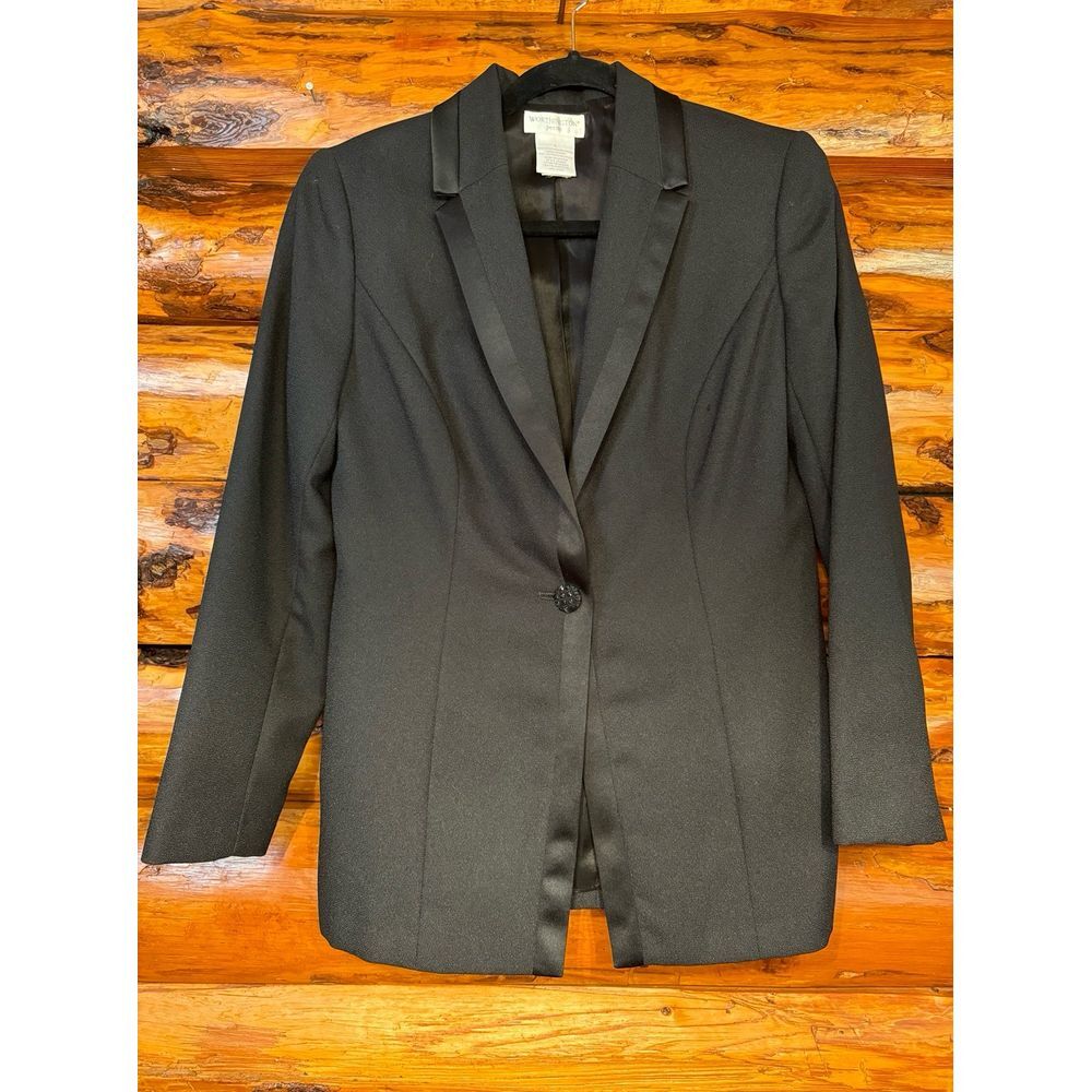 Worthington Petite Blazer‎ Satin Lapel Size 6